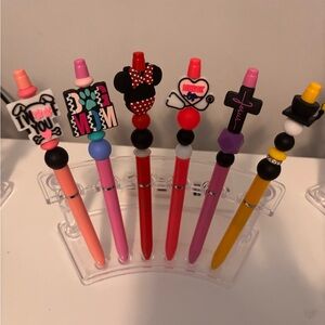 Assorted custom pens with extra refills